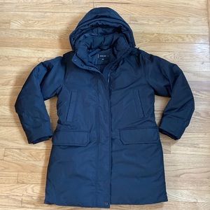 Everlane Renew Long Coat Insulated Primaloft Medium Black